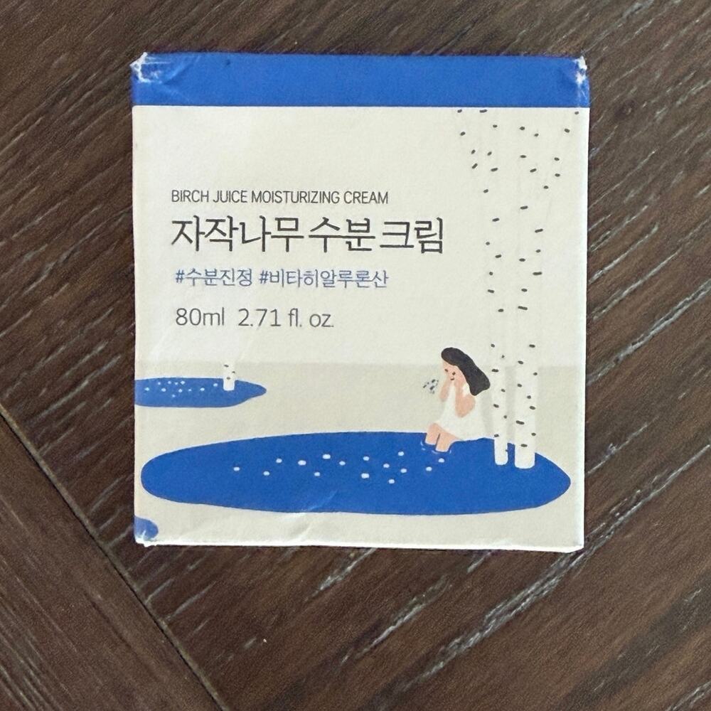 ROUND LAB Birch Juice Moisturizing Cream 2.7 oz/80ml Korean Hydrating Gel Cream